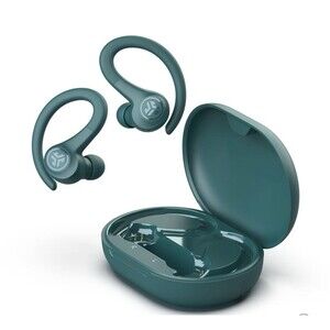 JLab GO Sport+ True Wireless Bluetooth Earbuds Teal 35+ Hr Playtime NEW